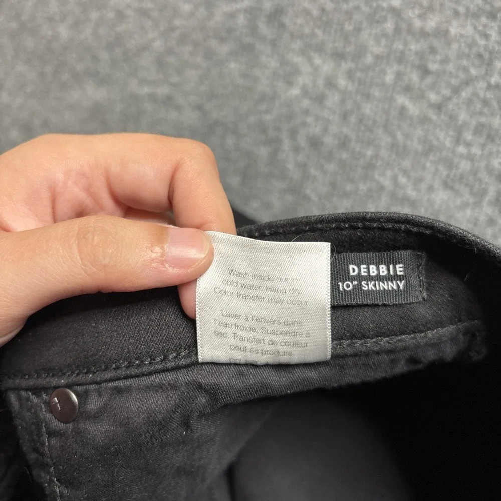 Veronica Beard Debbie High Rise Skinny Jeans Women's Size 31 Black Pants Raven